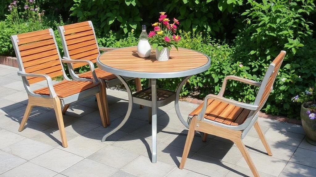 El encanto duradero del jardín: muebles de exterior en teca y aluminio – mantenimiento según el clima
